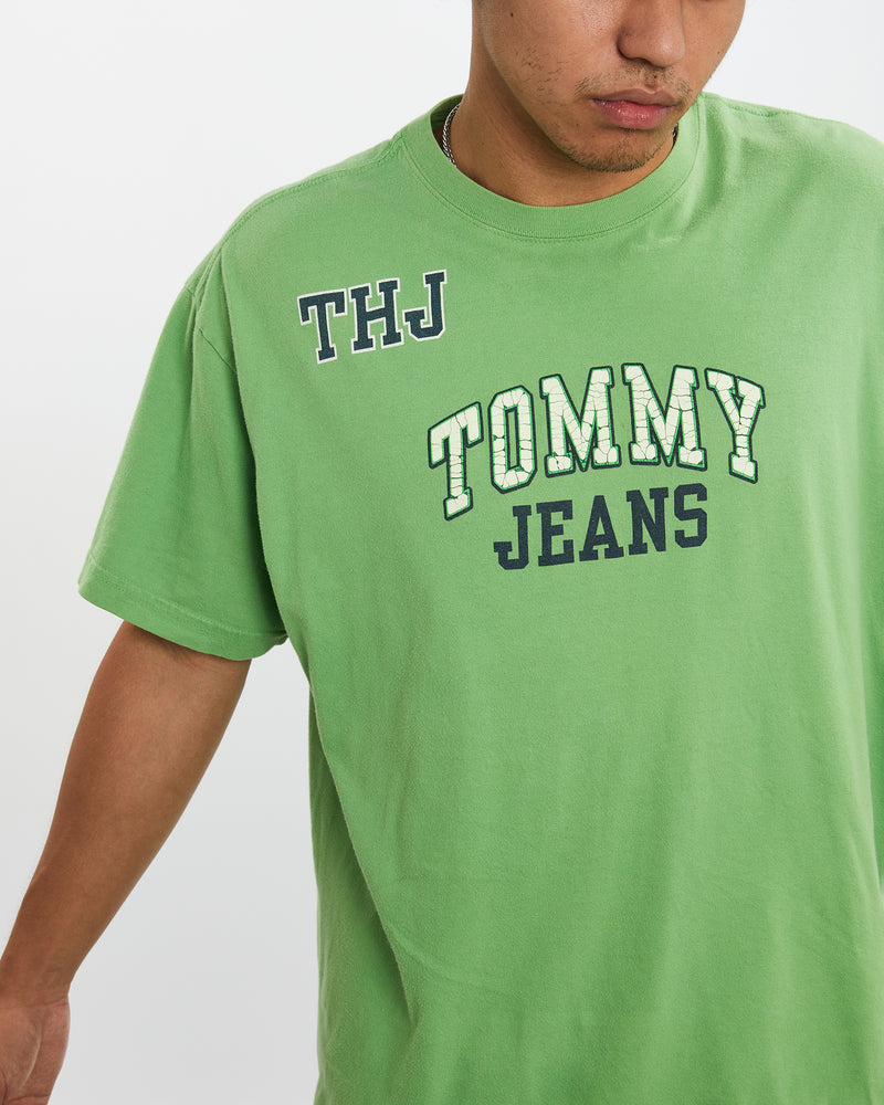 Vintage 90s Tommy Hilfiger Jeans Tee <br>L , The Real Deal , newtown, sydney, australia, thrift store, opshop, preloved, secondhand, sustainable, retro, antique, 70s, 80s, 90s, 2000s, 00s, fashion, clothing, streetwear, trendy, garment, style, boutique, store, shop, archive, sale, cheap, best, top