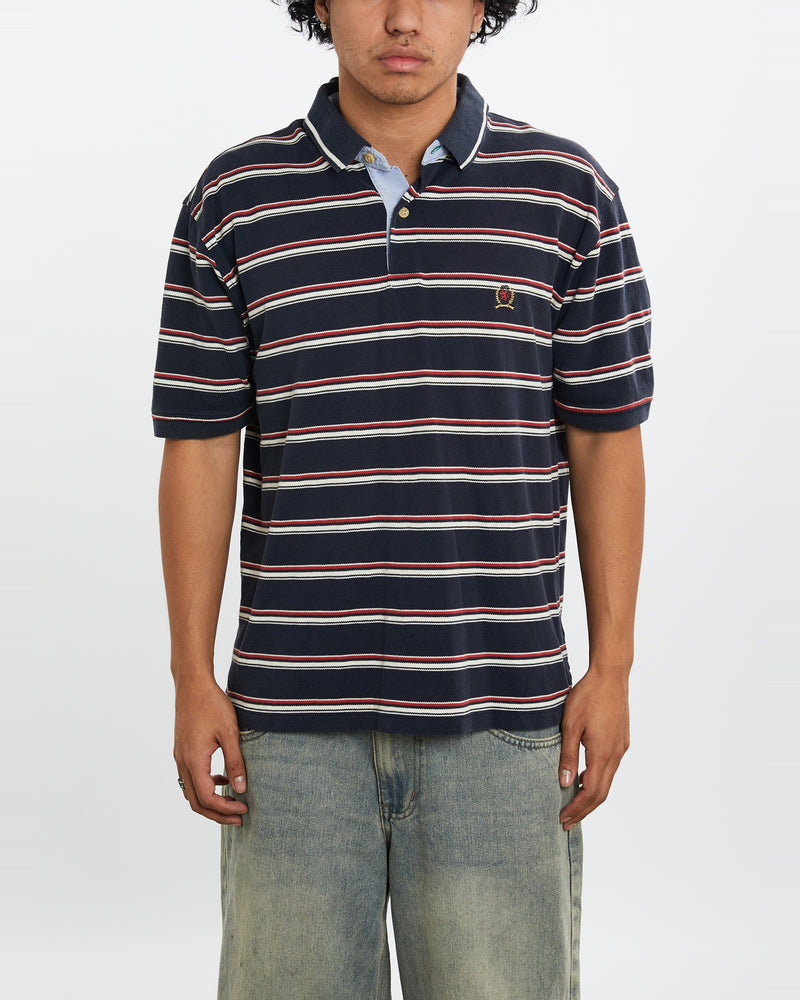 Vintage 90s Tommy Hilfiger Polo Shirt <br>L , The Real Deal , newtown, sydney, australia, thrift store, opshop, preloved, secondhand, sustainable, retro, antique, 70s, 80s, 90s, 2000s, 00s, fashion, clothing, streetwear, trendy, garment, style, boutique, store, shop, archive, sale, cheap, best, top