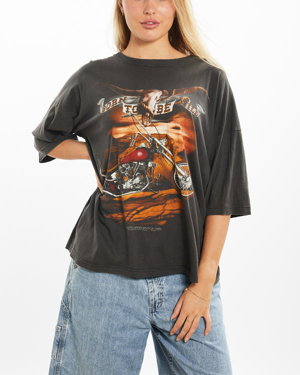 90s Born To Ride Motorcycle Tee <br>L