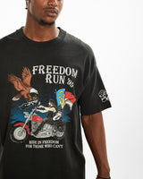 1995 Freedom Run Motorcycle Tee <br>XXL