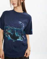 Vintage 90s Long Beach Island Orca Wildlife Tee <br>S , The Real Deal , newtown, sydney, australia, thrift store, opshop, preloved, secondhand, sustainable, retro, antique, 70s, 80s, 90s, 2000s, 00s, fashion, clothing, streetwear, trendy, garment, style, boutique, store, shop, archive, sale, cheap, best, top