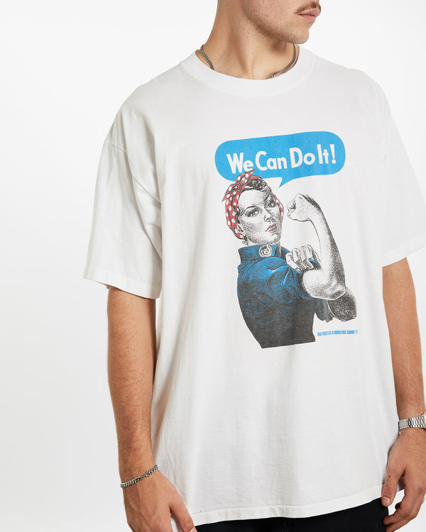 90s Rosie the Riveter 'We Can Do It' Tee <br>XL