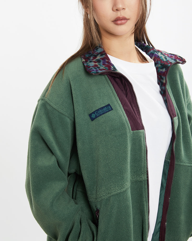 Vintage 90s Columbia Full Zip Fleece Sweatshirt <br>S , The Real Deal , newtown, sydney, australia, thrift store, opshop, preloved, secondhand, sustainable, retro, antique, 70s, 80s, 90s, 2000s, 00s, fashion, clothing, streetwear, trendy, garment, style, boutique, store, shop, archive, sale, cheap, best, top