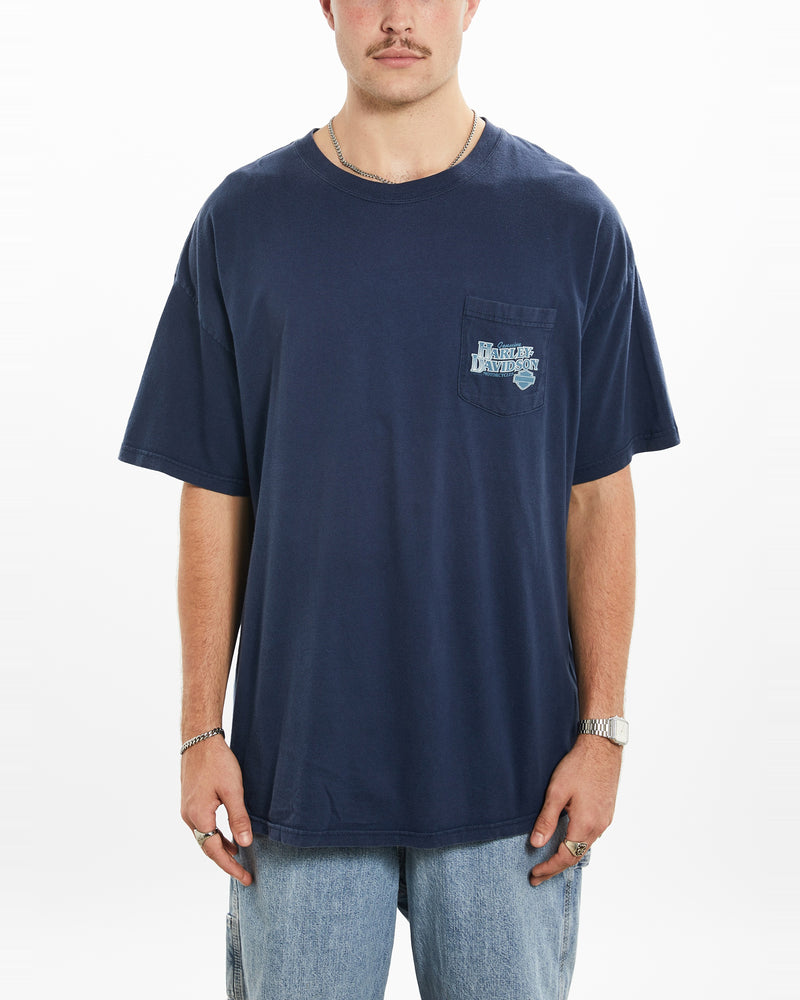 Vintage Harley Davidson Tee <br>XL , The Real Deal , newtown, sydney, australia, thrift store, opshop, preloved, secondhand, sustainable, retro, antique, 70s, 80s, 90s, 2000s, 00s, fashion, clothing, streetwear, trendy, garment, style, boutique, store, shop, archive, sale, cheap, best, top