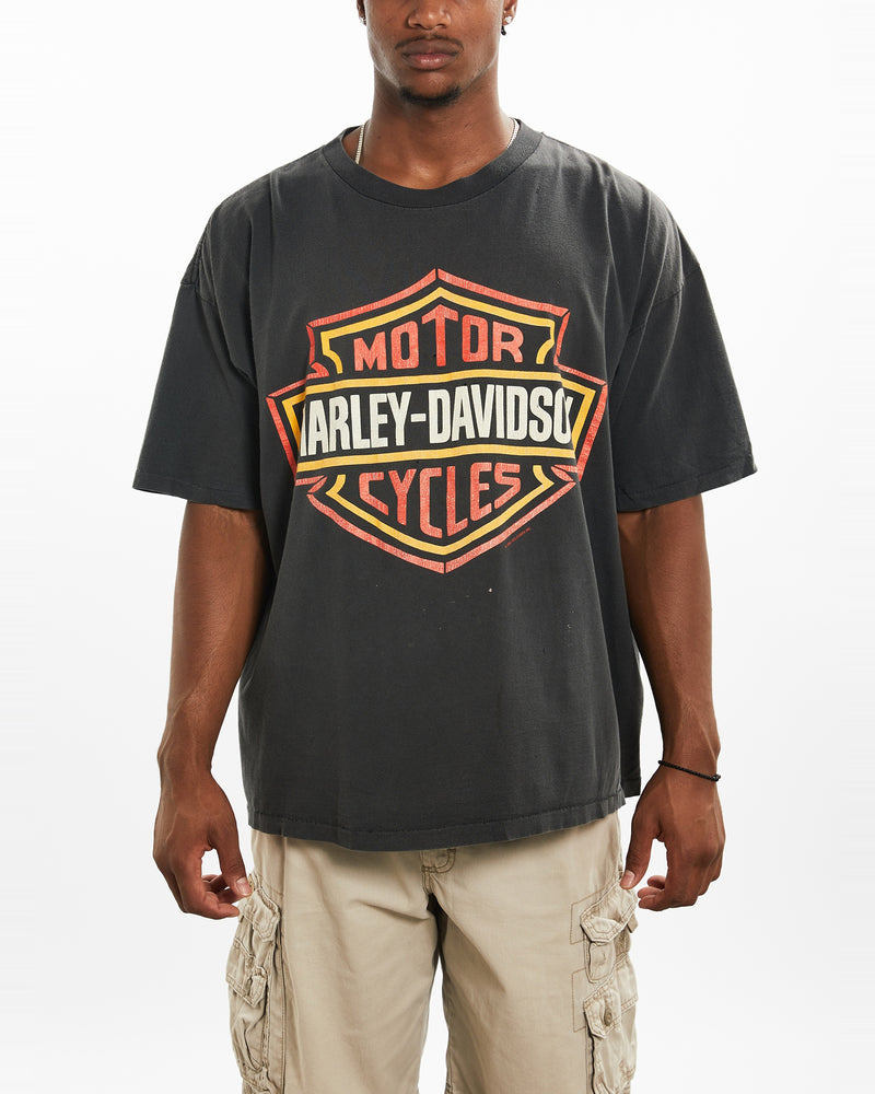 Vintage 1992 Harley Davidson Tee <br>XL , The Real Deal , newtown, sydney, australia, thrift store, opshop, preloved, secondhand, sustainable, retro, antique, 70s, 80s, 90s, 2000s, 00s, fashion, clothing, streetwear, trendy, garment, style, boutique, store, shop, archive, sale, cheap, best, top