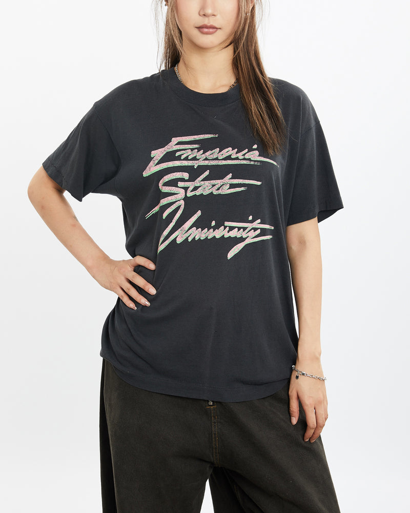 Vintage 80s Emporia State University Tee <br>S , The Real Deal , newtown, sydney, australia, thrift store, opshop, preloved, secondhand, sustainable, retro, antique, 70s, 80s, 90s, 2000s, 00s, fashion, clothing, streetwear, trendy, garment, style, boutique, store, shop, archive, sale, cheap, best, top