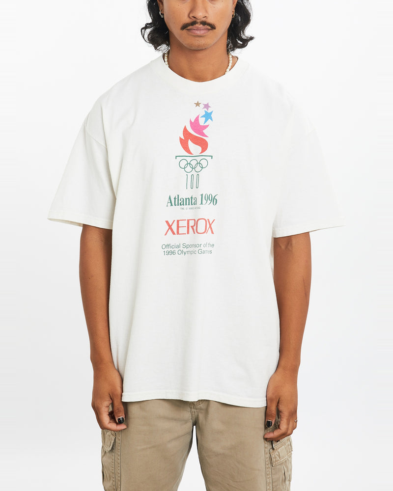 Vintage 1996 Atlanta Olympics Tee <br>XL , The Real Deal , newtown, sydney, australia, thrift store, opshop, preloved, secondhand, sustainable, retro, antique, 70s, 80s, 90s, 2000s, 00s, fashion, clothing, streetwear, trendy, garment, style, boutique, store, shop, archive, sale, cheap, best, top