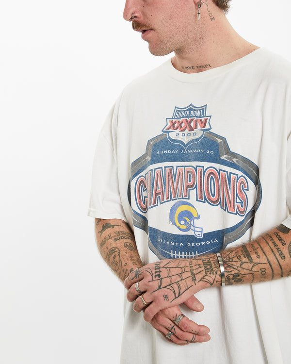 Vintage NFL St. Louis Rams Tee <br>XL , The Real Deal , newtown, sydney, australia, thrift store, opshop, preloved, secondhand, sustainable, retro, antique, 70s, 80s, 90s, 2000s, 00s, fashion, clothing, streetwear, trendy, garment, style, boutique, store, shop, archive, sale, cheap, best, top