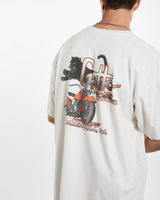 Harley Davidson Panther Tee <br>XL , The Real Deal , newtown, sydney, australia, thrift store, opshop, preloved, secondhand, sustainable, retro, antique, 70s, 80s, 90s, 2000s, 00s, fashion, clothing, streetwear, trendy, garment, style, boutique, store, shop, archive, sale, cheap, best, top