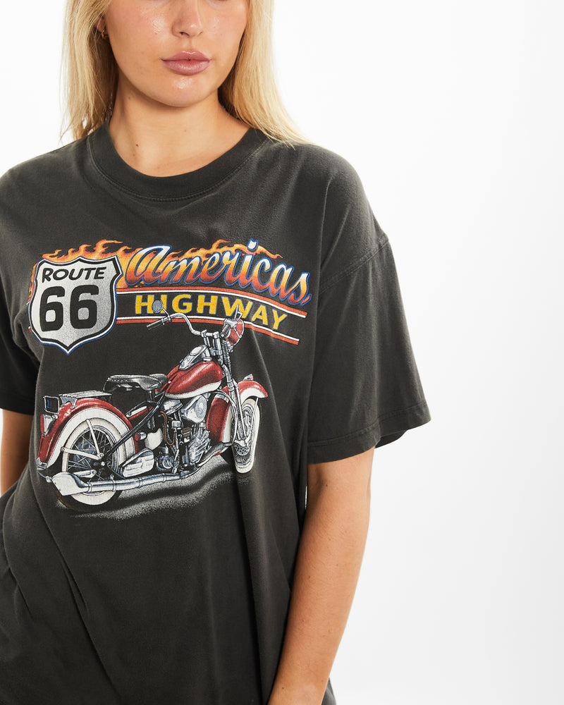 Vintage Route 66 Motorcycle Tee <br>M