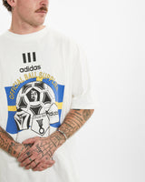 Vintage 1993 Adidas Handball Tee <br>L , The Real Deal , newtown, sydney, australia, thrift store, opshop, preloved, secondhand, sustainable, retro, antique, 70s, 80s, 90s, 2000s, 00s, fashion, clothing, streetwear, trendy, garment, style, boutique, store, shop, archive, sale, cheap, best, top