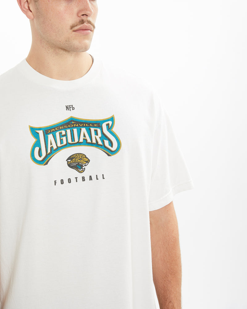 Vintage 90s NFL Jacksonville Jaguars Tee <br>XL , The Real Deal , newtown, sydney, australia, thrift store, opshop, preloved, secondhand, sustainable, retro, antique, 70s, 80s, 90s, 2000s, 00s, fashion, clothing, streetwear, trendy, garment, style, boutique, store, shop, archive, sale, cheap, best, top