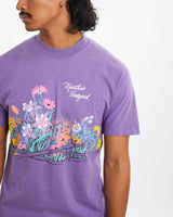 Vintage 1990 Floral Wildlife Tee <br>M , The Real Deal , newtown, sydney, australia, thrift store, opshop, preloved, secondhand, sustainable, retro, antique, 70s, 80s, 90s, 2000s, 00s, fashion, clothing, streetwear, trendy, garment, style, boutique, store, shop, archive, sale, cheap, best, top