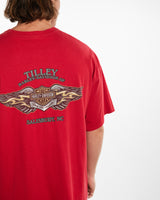 Vintage Harley Davidson Tee <br>XXL , The Real Deal , newtown, sydney, australia, thrift store, opshop, preloved, secondhand, sustainable, retro, antique, 70s, 80s, 90s, 2000s, 00s, fashion, clothing, streetwear, trendy, garment, style, boutique, store, shop, archive, sale, cheap, best, top