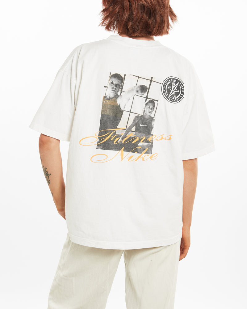 Vintage 90s Nike 'Fitness' Tee <br>M , The Real Deal , newtown, sydney, australia, thrift store, opshop, preloved, secondhand, sustainable, retro, antique, 70s, 80s, 90s, 2000s, 00s, fashion, clothing, streetwear, trendy, garment, style, boutique, store, shop, archive, sale, cheap, best, top