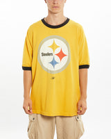 Vintage NFL Pittsburgh Steelers Tee <br>L , The Real Deal , newtown, sydney, australia, thrift store, opshop, preloved, secondhand, sustainable, retro, antique, 70s, 80s, 90s, 2000s, 00s, fashion, clothing, streetwear, trendy, garment, style, boutique, store, shop, archive, sale, cheap, best, top
