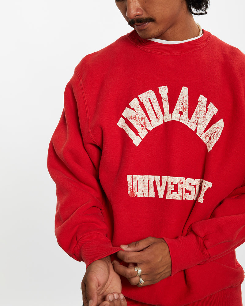 Vintage 90s Indiana University Sweatshirt <br>L , The Real Deal , newtown, sydney, australia, thrift store, opshop, preloved, secondhand, sustainable, retro, antique, 70s, 80s, 90s, 2000s, 00s, fashion, clothing, streetwear, trendy, garment, style, boutique, store, shop, archive, sale, cheap, best, top