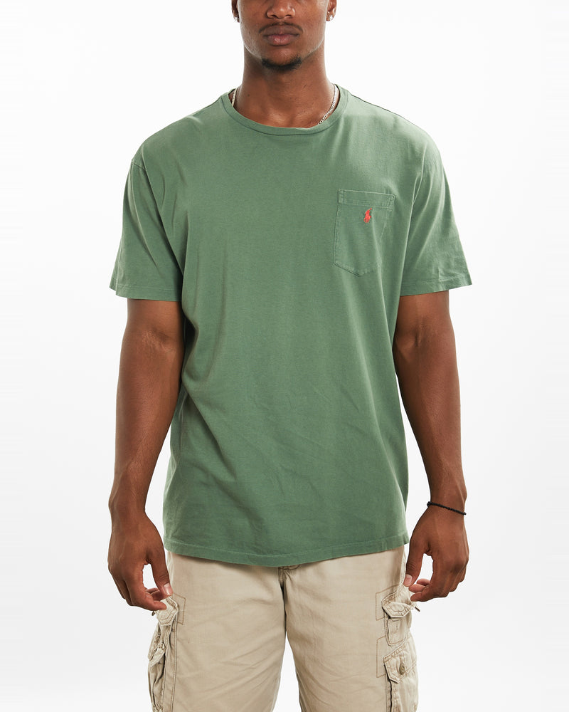 Vintage 90s Polo Ralph Lauren Pocket Tee <br>XL , The Real Deal , newtown, sydney, australia, thrift store, opshop, preloved, secondhand, sustainable, retro, antique, 70s, 80s, 90s, 2000s, 00s, fashion, clothing, streetwear, trendy, garment, style, boutique, store, shop, archive, sale, cheap, best, top