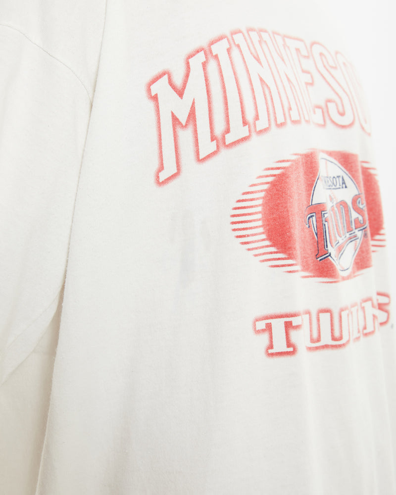 Vintage MLB Minnesota Twins Tee <br>L , The Real Deal , newtown, sydney, australia, thrift store, opshop, preloved, secondhand, sustainable, retro, antique, 70s, 80s, 90s, 2000s, 00s, fashion, clothing, streetwear, trendy, garment, style, boutique, store, shop, archive, sale, cheap, best, top