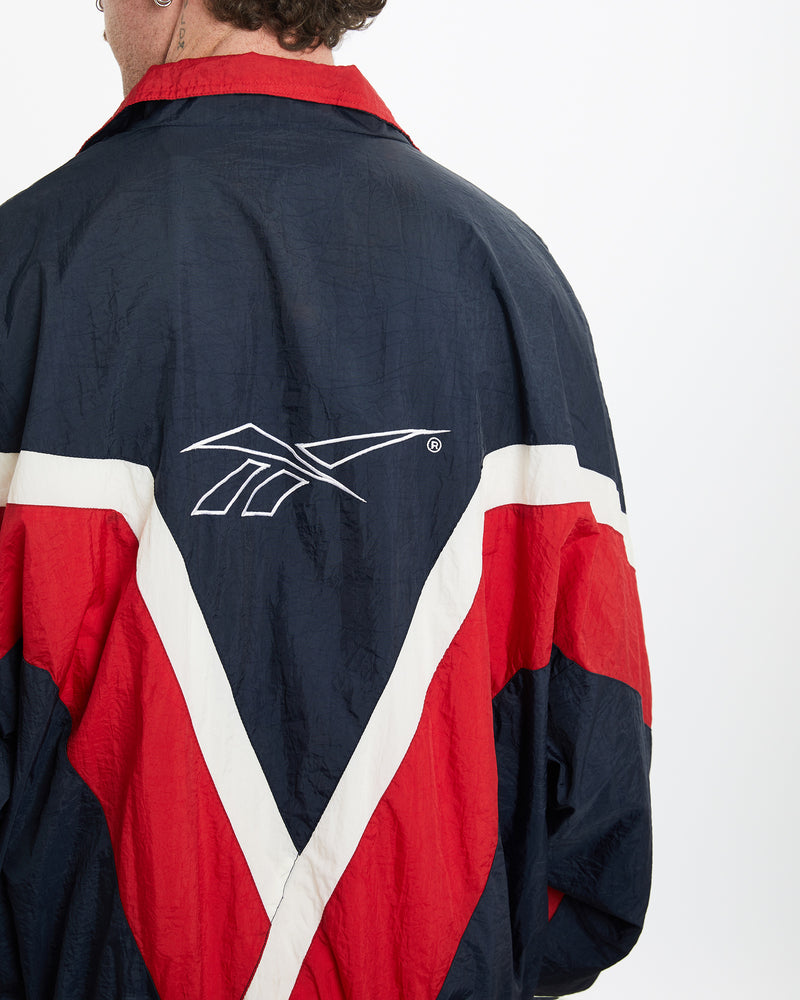 Vintage 90s Reebok Windbreaker Jacket <br>L , The Real Deal , newtown, sydney, australia, thrift store, opshop, preloved, secondhand, sustainable, retro, antique, 70s, 80s, 90s, 2000s, 00s, fashion, clothing, streetwear, trendy, garment, style, boutique, store, shop, archive, sale, cheap, best, top