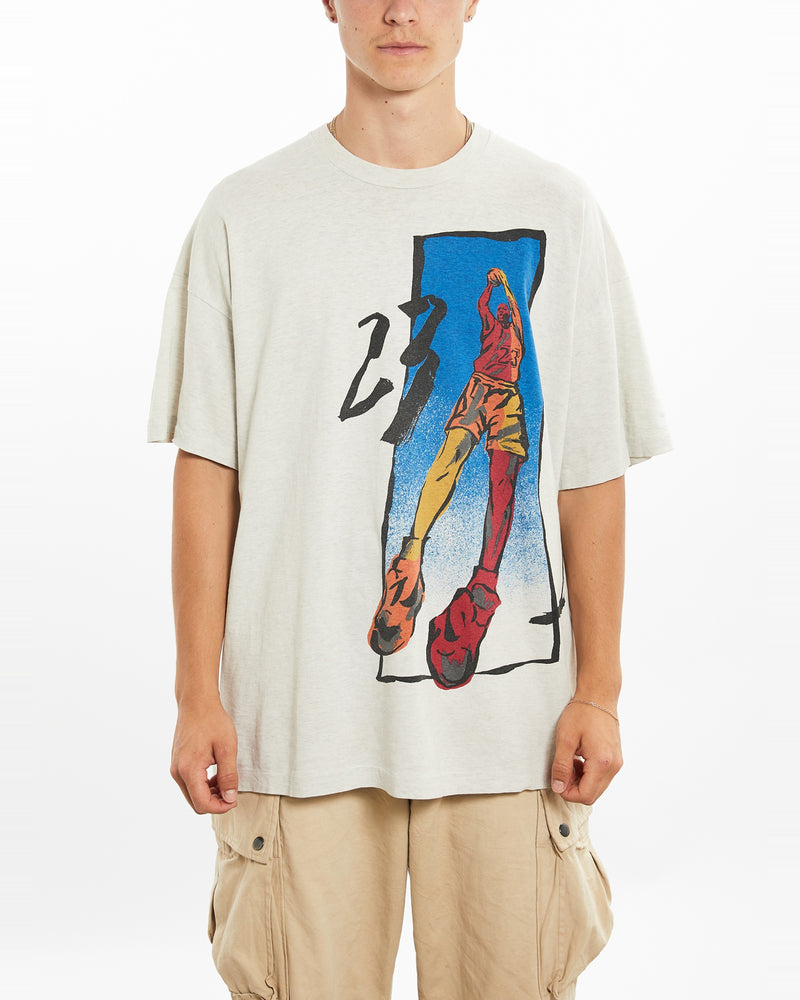 Vintage 90s NBA Jordan Nike Tee <br>L , The Real Deal , newtown, sydney, australia, thrift store, opshop, preloved, secondhand, sustainable, retro, antique, 70s, 80s, 90s, 2000s, 00s, fashion, clothing, streetwear, trendy, garment, style, boutique, store, shop, archive, sale, cheap, best, top