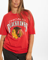 Vintage 1988 NHL Chicago Blackhawks Tee <br>M , The Real Deal , newtown, sydney, australia, thrift store, opshop, preloved, secondhand, sustainable, retro, antique, 70s, 80s, 90s, 2000s, 00s, fashion, clothing, streetwear, trendy, garment, style, boutique, store, shop, archive, sale, cheap, best, top