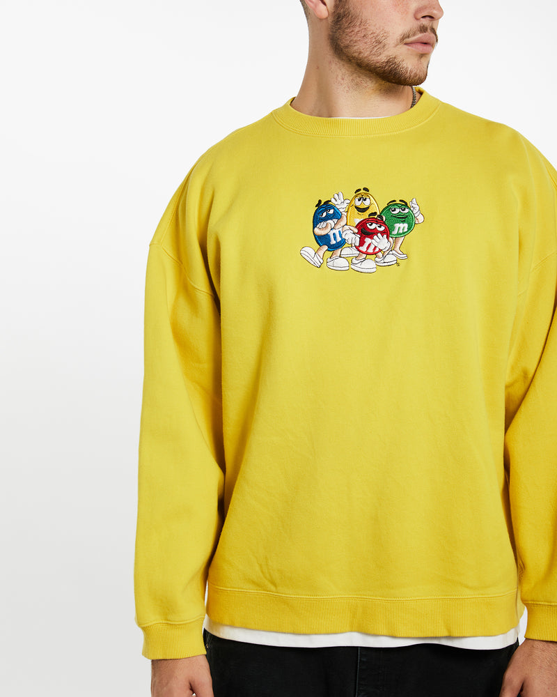 Vintage M&Ms Sweatshirt <br>XL , The Real Deal , newtown, sydney, australia, thrift store, opshop, preloved, secondhand, sustainable, retro, antique, 70s, 80s, 90s, 2000s, 00s, fashion, clothing, streetwear, trendy, garment, style, boutique, store, shop, archive, sale, cheap, best, top