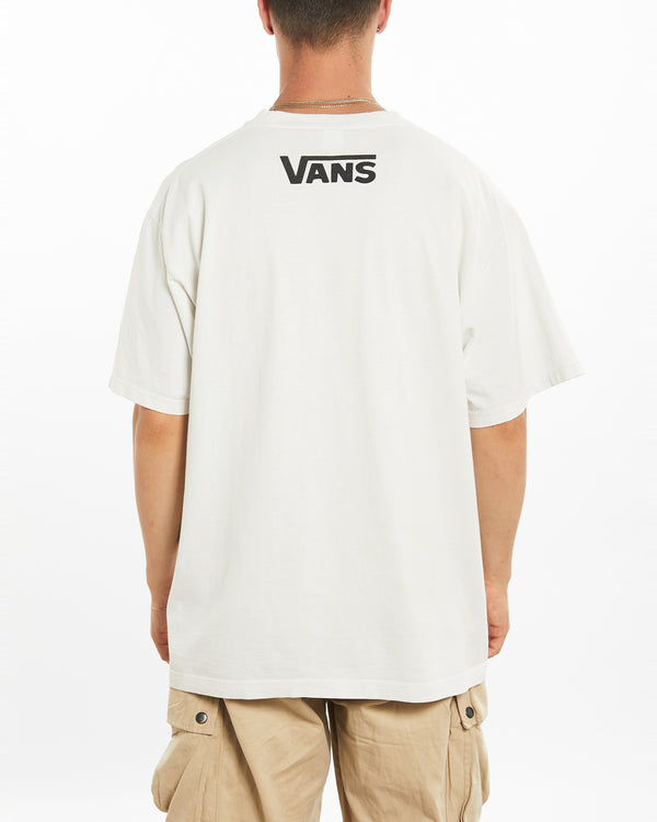 Vintage 90s Vans Tee <br>L , The Real Deal , newtown, sydney, australia, thrift store, opshop, preloved, secondhand, sustainable, retro, antique, 70s, 80s, 90s, 2000s, 00s, fashion, clothing, streetwear, trendy, garment, style, boutique, store, shop, archive, sale, cheap, best, top