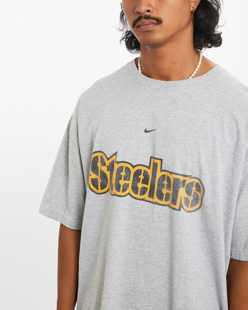 Vintage Nike NFL Pittsburgh Steelers Tee <br>XL , The Real Deal , newtown, sydney, australia, thrift store, opshop, preloved, secondhand, sustainable, retro, antique, 70s, 80s, 90s, 2000s, 00s, fashion, clothing, streetwear, trendy, garment, style, boutique, store, shop, archive, sale, cheap, best, top