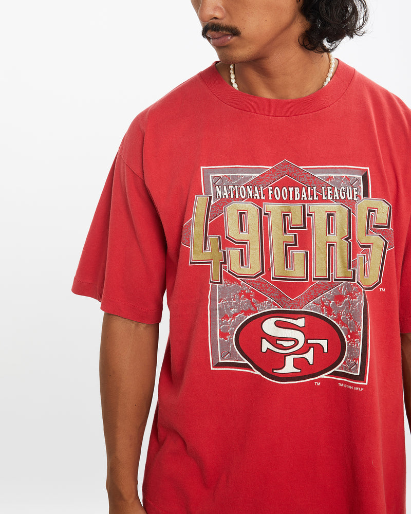 Vintage 1994 NFL San Francisco 49ers Tee <br>L , The Real Deal , newtown, sydney, australia, thrift store, opshop, preloved, secondhand, sustainable, retro, antique, 70s, 80s, 90s, 2000s, 00s, fashion, clothing, streetwear, trendy, garment, style, boutique, store, shop, archive, sale, cheap, best, top