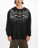 Harley Davidson Long Sleeve Tee <br>XXL , The Real Deal , newtown, sydney, australia, thrift store, opshop, preloved, secondhand, sustainable, retro, antique, 70s, 80s, 90s, 2000s, 00s, fashion, clothing, streetwear, trendy, garment, style, boutique, store, shop, archive, sale, cheap, best, top