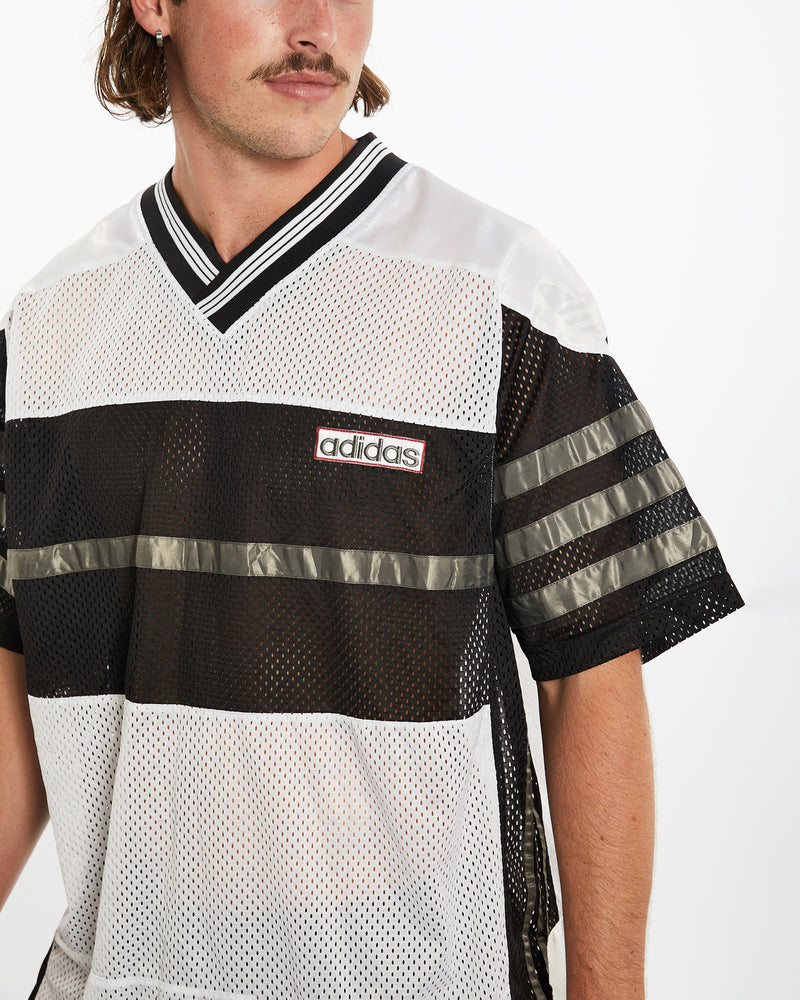 Vintage Adidas Jersey <br>XXL , The Real Deal , newtown, sydney, australia, thrift store, opshop, preloved, secondhand, sustainable, retro, antique, 70s, 80s, 90s, 2000s, 00s, fashion, clothing, streetwear, trendy, garment, style, boutique, store, shop, archive, sale, cheap, best, top