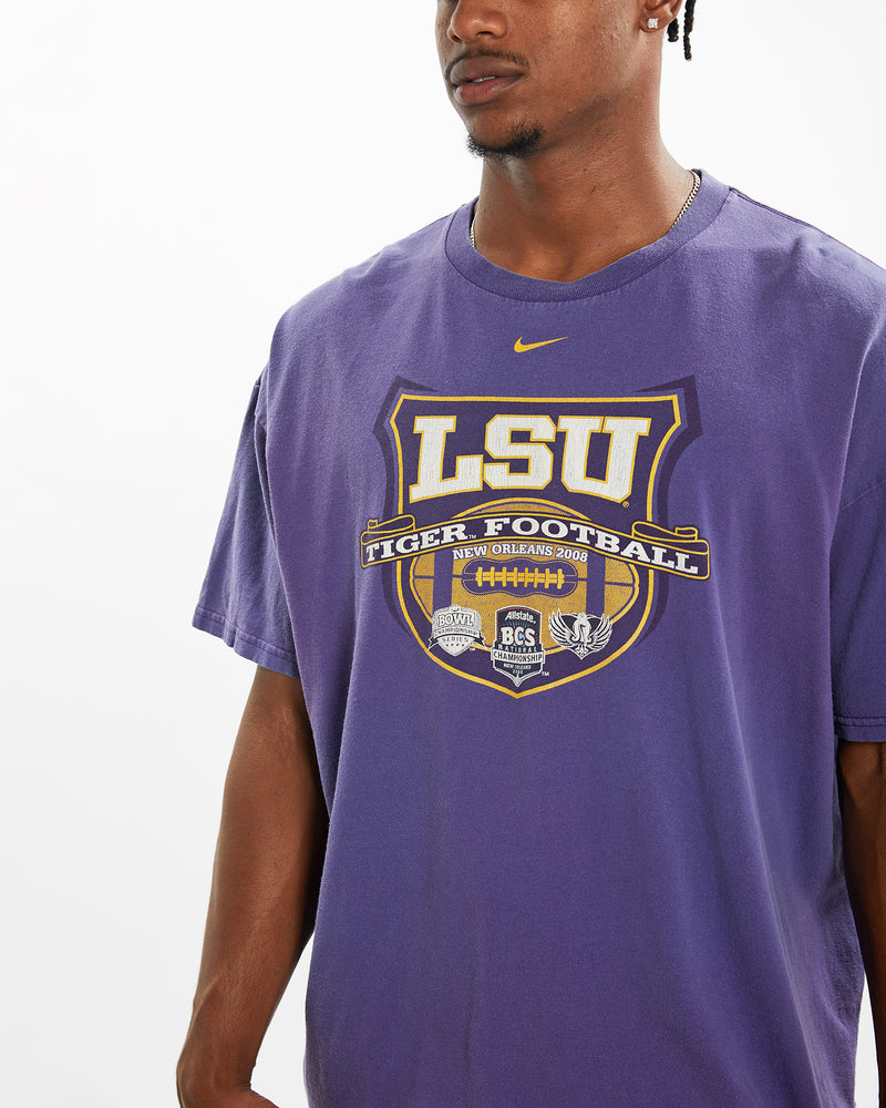 Vintage Nike NCAA LSU Tigers Tee <br>XL , The Real Deal , newtown, sydney, australia, thrift store, opshop, preloved, secondhand, sustainable, retro, antique, 70s, 80s, 90s, 2000s, 00s, fashion, clothing, streetwear, trendy, garment, style, boutique, store, shop, archive, sale, cheap, best, top