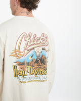 Vintage 1998 Harley Davidson Henley Long Sleeve Tee <br>L , The Real Deal , newtown, sydney, australia, thrift store, opshop, preloved, secondhand, sustainable, retro, antique, 70s, 80s, 90s, 2000s, 00s, fashion, clothing, streetwear, trendy, garment, style, boutique, store, shop, archive, sale, cheap, best, top