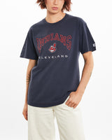 Vintage MLB Cleveland Indians Tee <br>M , The Real Deal , newtown, sydney, australia, thrift store, opshop, preloved, secondhand, sustainable, retro, antique, 70s, 80s, 90s, 2000s, 00s, fashion, clothing, streetwear, trendy, garment, style, boutique, store, shop, archive, sale, cheap, best, top