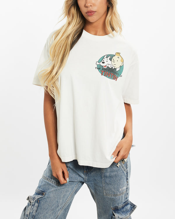 90s The Adventures Of Tintin 'The Red Sea Sharks' Tee <br>XS