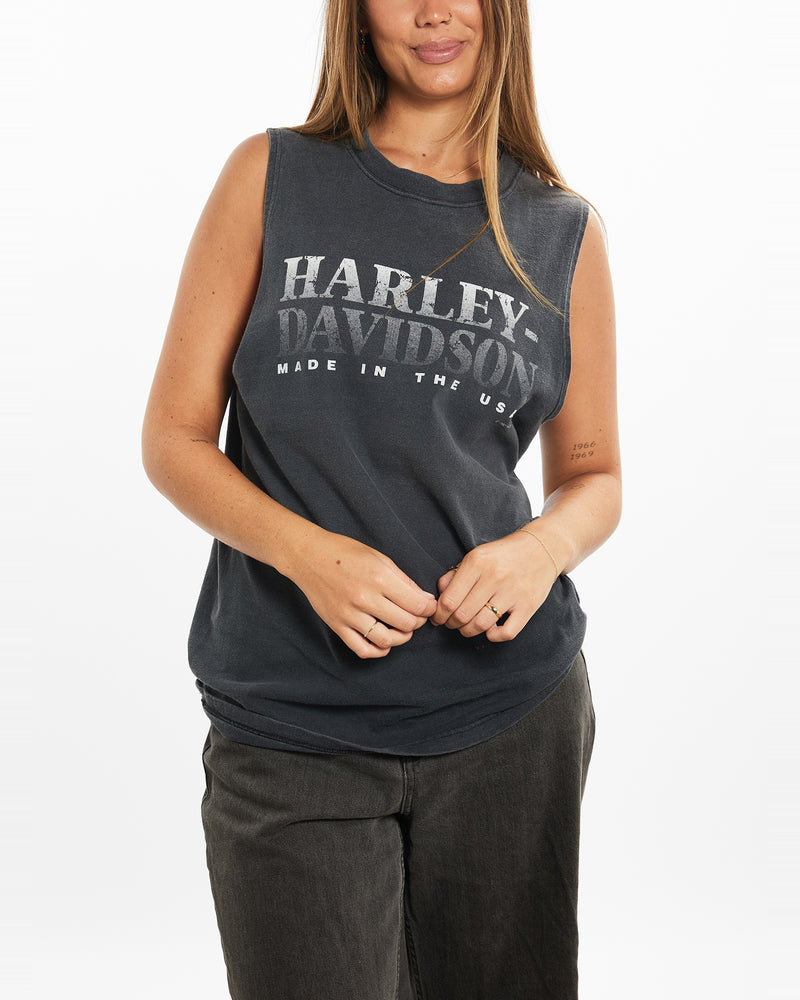 Vintage Harley Davidson Tank <br>M , The Real Deal , newtown, sydney, australia, thrift store, opshop, preloved, secondhand, sustainable, retro, antique, 70s, 80s, 90s, 2000s, 00s, fashion, clothing, streetwear, trendy, garment, style, boutique, store, shop, archive, sale, cheap, best, top