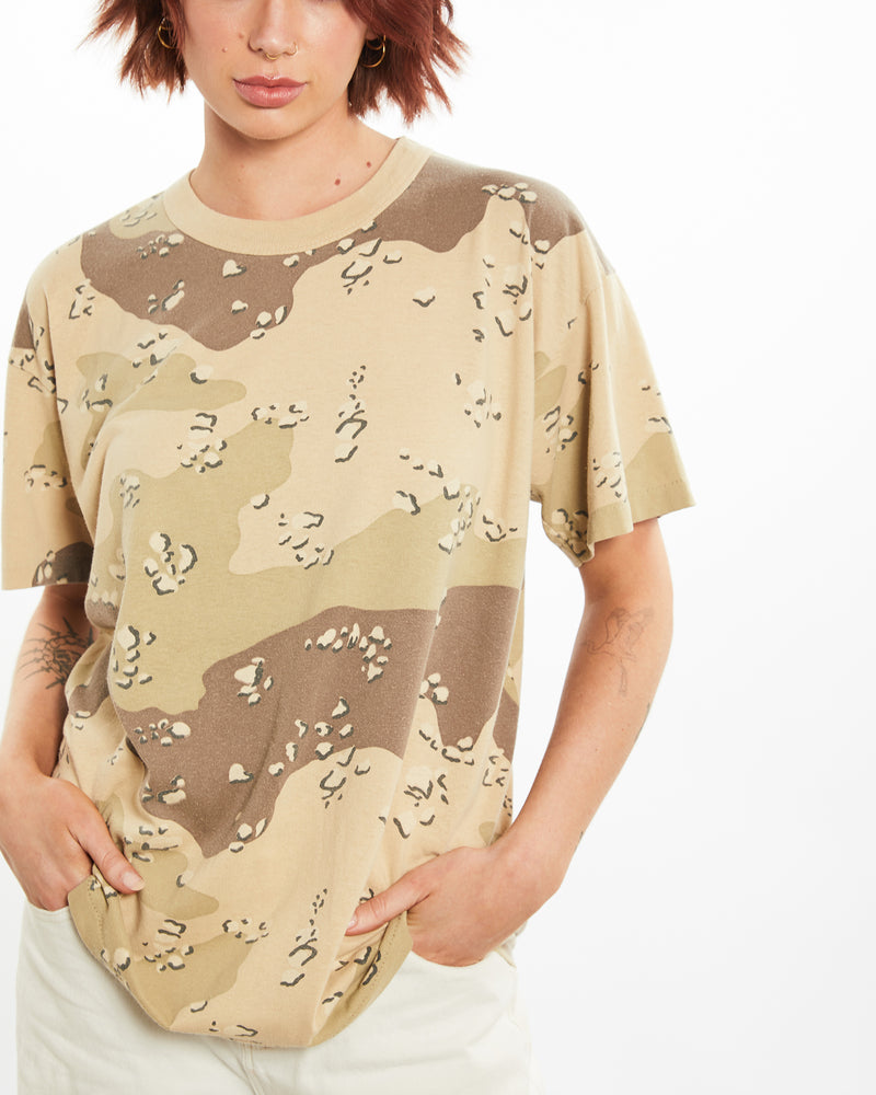 Vintage Desert Camo Tee <br>M , The Real Deal , newtown, sydney, australia, thrift store, opshop, preloved, secondhand, sustainable, retro, antique, 70s, 80s, 90s, 2000s, 00s, fashion, clothing, streetwear, trendy, garment, style, boutique, store, shop, archive, sale, cheap, best, top