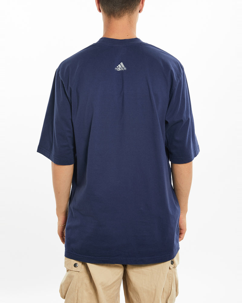 Vintage 90s Adidas Tee <br>L , The Real Deal , newtown, sydney, australia, thrift store, opshop, preloved, secondhand, sustainable, retro, antique, 70s, 80s, 90s, 2000s, 00s, fashion, clothing, streetwear, trendy, garment, style, boutique, store, shop, archive, sale, cheap, best, top