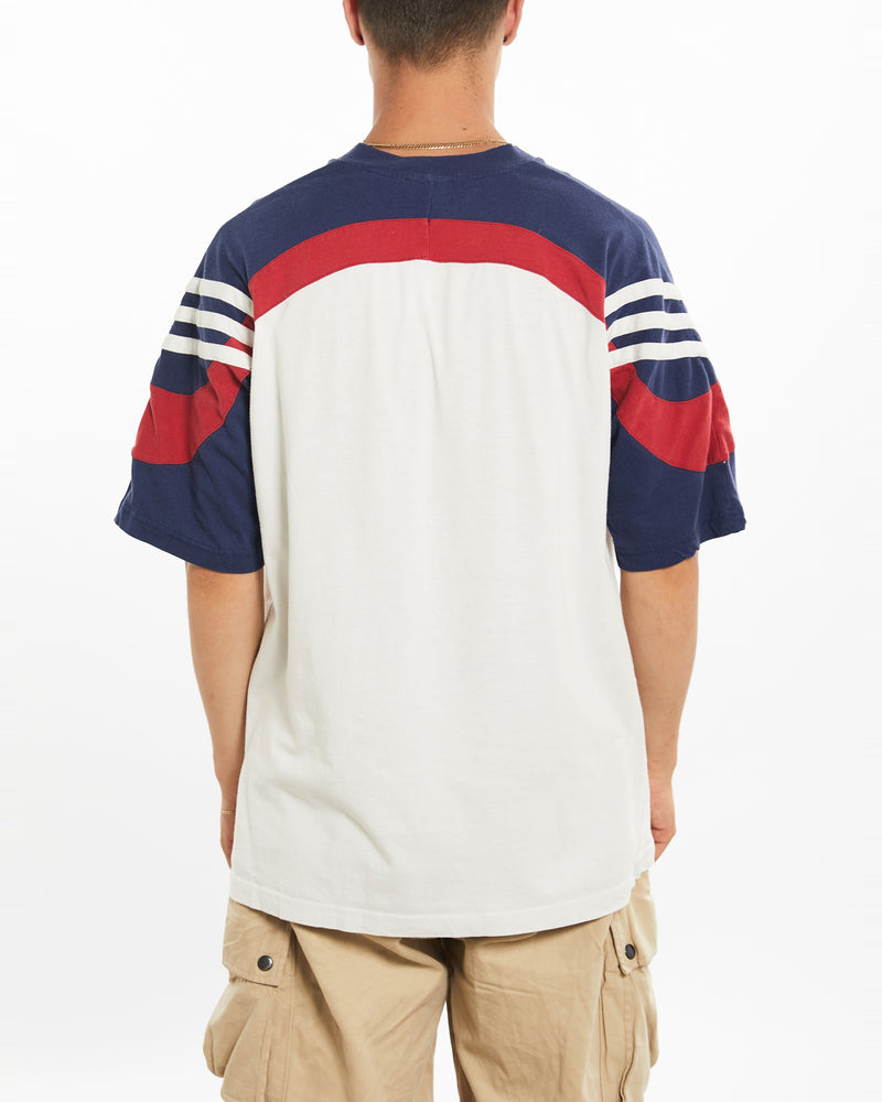 Vintage 90s Adidas Tee <br>L , The Real Deal , newtown, sydney, australia, thrift store, opshop, preloved, secondhand, sustainable, retro, antique, 70s, 80s, 90s, 2000s, 00s, fashion, clothing, streetwear, trendy, garment, style, boutique, store, shop, archive, sale, cheap, best, top