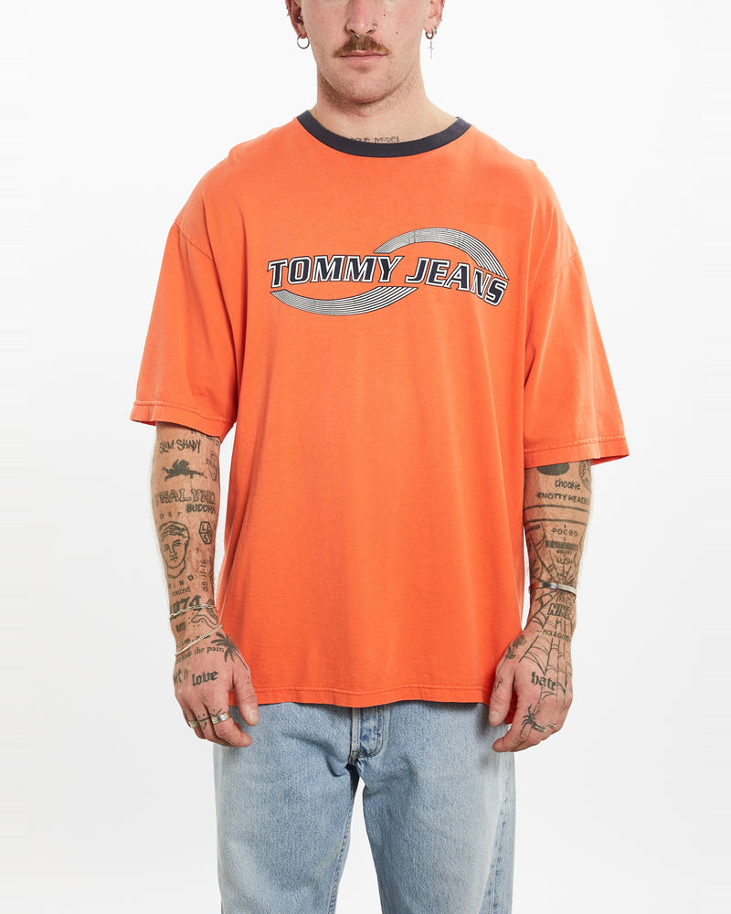 Vintage 90s Tommy Jeans Tee <br>L , The Real Deal , newtown, sydney, australia, thrift store, opshop, preloved, secondhand, sustainable, retro, antique, 70s, 80s, 90s, 2000s, 00s, fashion, clothing, streetwear, trendy, garment, style, boutique, store, shop, archive, sale, cheap, best, top