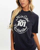 Vintage 80s Twin Cities Stereo 101 Rockin Best Radio Tee <br>XS , The Real Deal , newtown, sydney, australia, thrift store, opshop, preloved, secondhand, sustainable, retro, antique, 70s, 80s, 90s, 2000s, 00s, fashion, clothing, streetwear, trendy, garment, style, boutique, store, shop, archive, sale, cheap, best, top