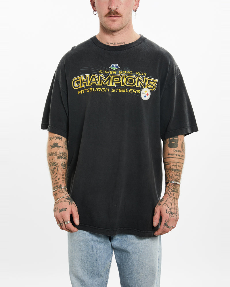 Vintage NFL Pittsburgh Steelers Tee <br>L , The Real Deal , newtown, sydney, australia, thrift store, opshop, preloved, secondhand, sustainable, retro, antique, 70s, 80s, 90s, 2000s, 00s, fashion, clothing, streetwear, trendy, garment, style, boutique, store, shop, archive, sale, cheap, best, top