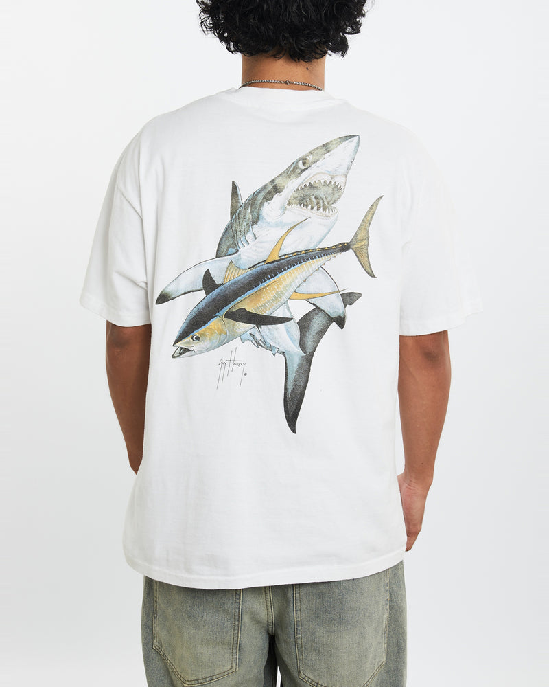 Vintage 90s Guy Harvey Art Tee <br>L , The Real Deal , newtown, sydney, australia, thrift store, opshop, preloved, secondhand, sustainable, retro, antique, 70s, 80s, 90s, 2000s, 00s, fashion, clothing, streetwear, trendy, garment, style, boutique, store, shop, archive, sale, cheap, best, top