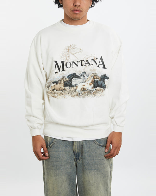 Vintage Montana Horses Wildlife Tee <br>L