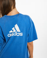 Vintage Adidas NCAA University of Kansas Jayhawks Tee <br>L , The Real Deal , newtown, sydney, australia, thrift store, opshop, preloved, secondhand, sustainable, retro, antique, 70s, 80s, 90s, 2000s, 00s, fashion, clothing, streetwear, trendy, garment, style, boutique, store, shop, archive, sale, cheap, best, top