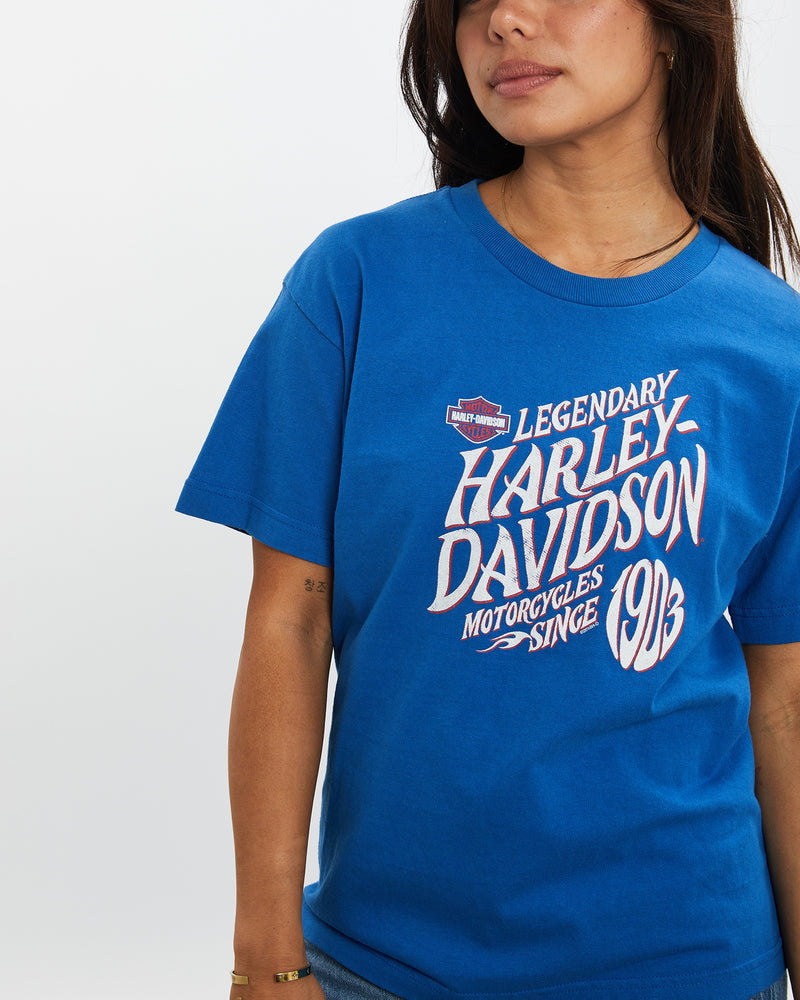 Vintage Harley Davidson Tee <br>XXS , The Real Deal , newtown, sydney, australia, thrift store, opshop, preloved, secondhand, sustainable, retro, antique, 70s, 80s, 90s, 2000s, 00s, fashion, clothing, streetwear, trendy, garment, style, boutique, store, shop, archive, sale, cheap, best, top