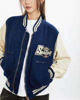 Vintage 1985 Space Plan Varsity Jacket <br>S , The Real Deal , newtown, sydney, australia, thrift store, opshop, preloved, secondhand, sustainable, retro, antique, 70s, 80s, 90s, 2000s, 00s, fashion, clothing, streetwear, trendy, garment, style, boutique, store, shop, archive, sale, cheap, best, top