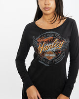 Vintage Harley Davidson Long Sleeve Tee <br>S , The Real Deal , newtown, sydney, australia, thrift store, opshop, preloved, secondhand, sustainable, retro, antique, 70s, 80s, 90s, 2000s, 00s, fashion, clothing, streetwear, trendy, garment, style, boutique, store, shop, archive, sale, cheap, best, top