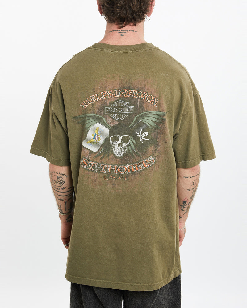 Vintage Harley Davidson Tee <br>L , The Real Deal , newtown, sydney, australia, thrift store, opshop, preloved, secondhand, sustainable, retro, antique, 70s, 80s, 90s, 2000s, 00s, fashion, clothing, streetwear, trendy, garment, style, boutique, store, shop, archive, sale, cheap, best, top